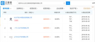 大眾攜手南北大眾成立易手車(chē)公司，布局互聯(lián)網(wǎng)信息服務(wù)市場(chǎng)